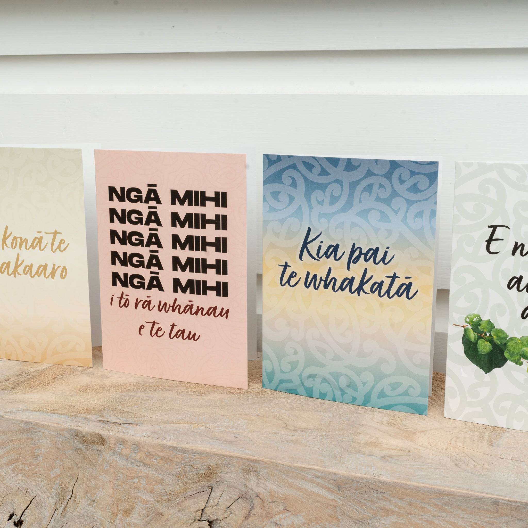 Māori Greeting Cards (5 Pack Small Size) - Tuhi Stationery Ltd