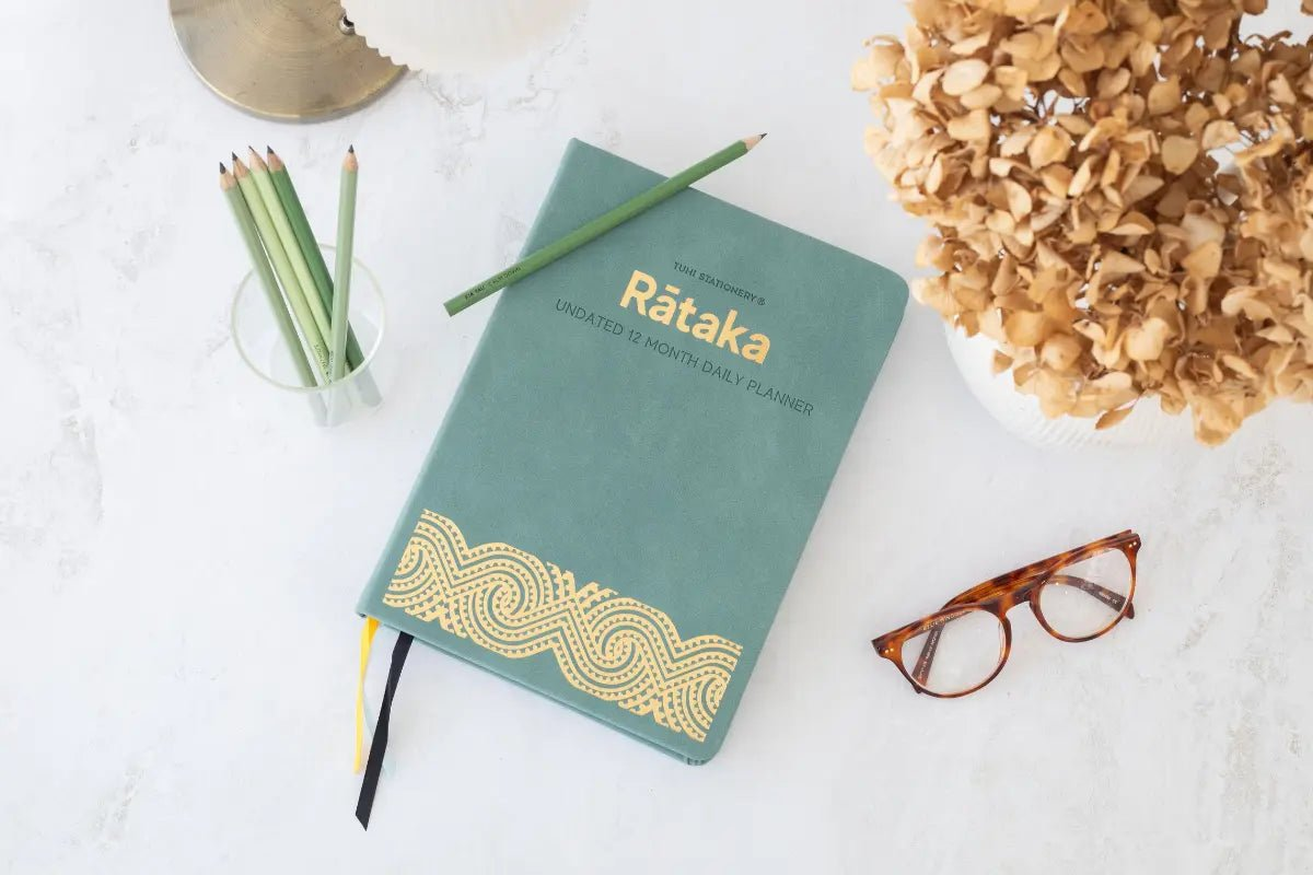 Rātaka Undated 12 - Month Daily Planner (Premium) - Tuhi Stationery Ltd