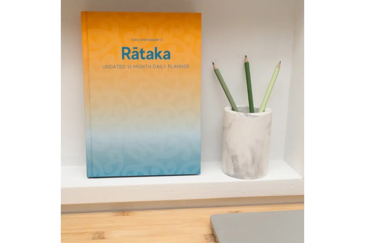 Rātaka Undated 12 - Month Daily Planner (Standard) - Tuhi Stationery Ltd