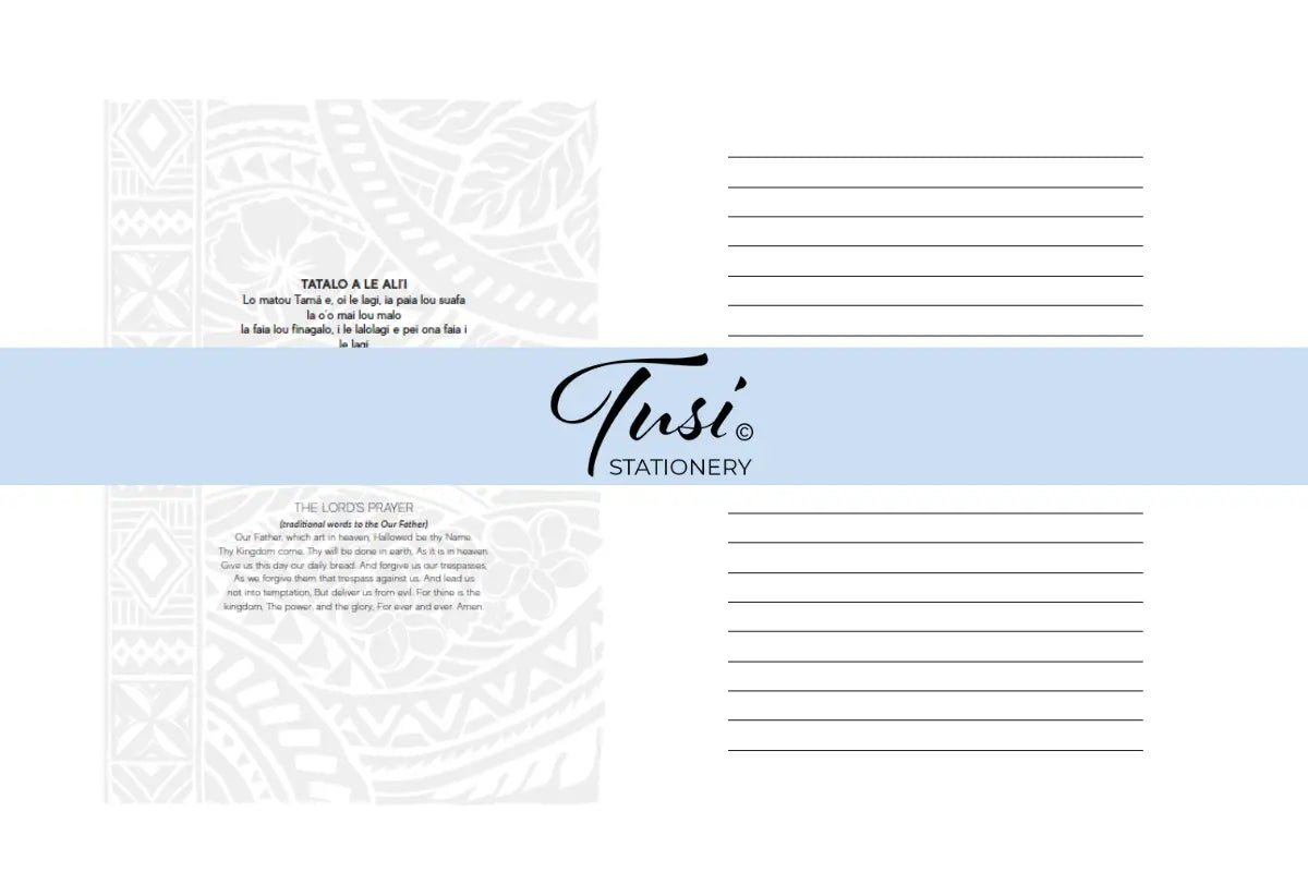 Samoan Design Notebook – Small A6 Size - Tuhi Stationery Ltd