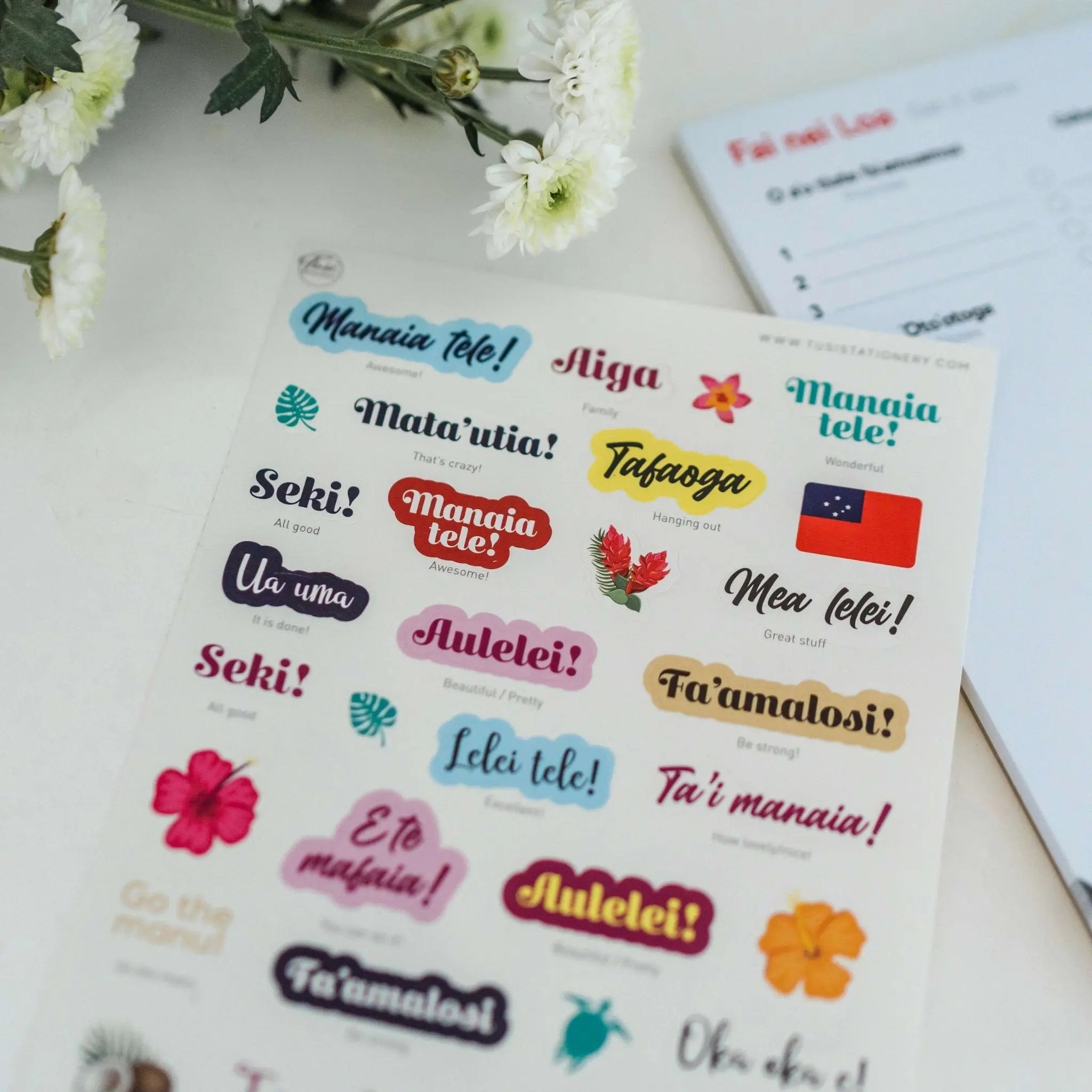 Samoan Stickers: Seki Set - Tuhi Stationery Ltd