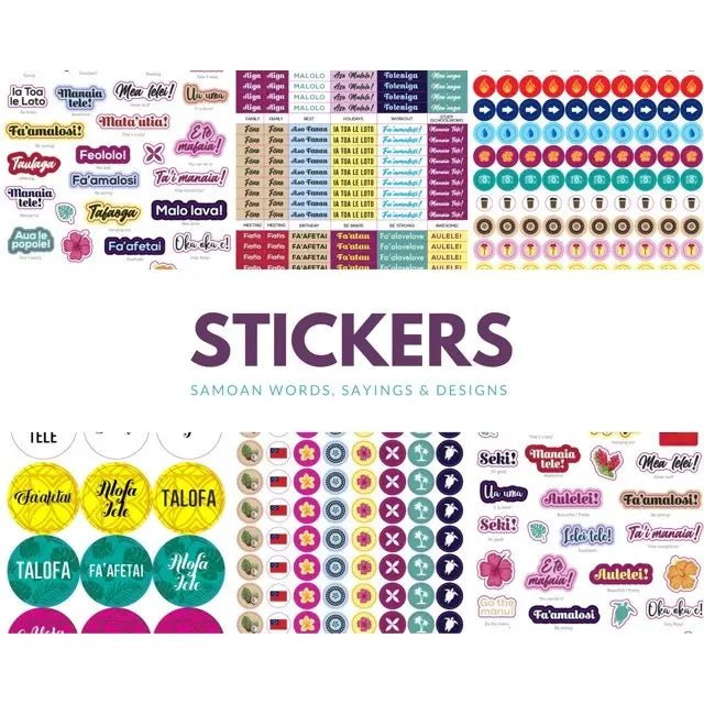 Samoan Stickers: Seki Set - Tuhi Stationery Ltd