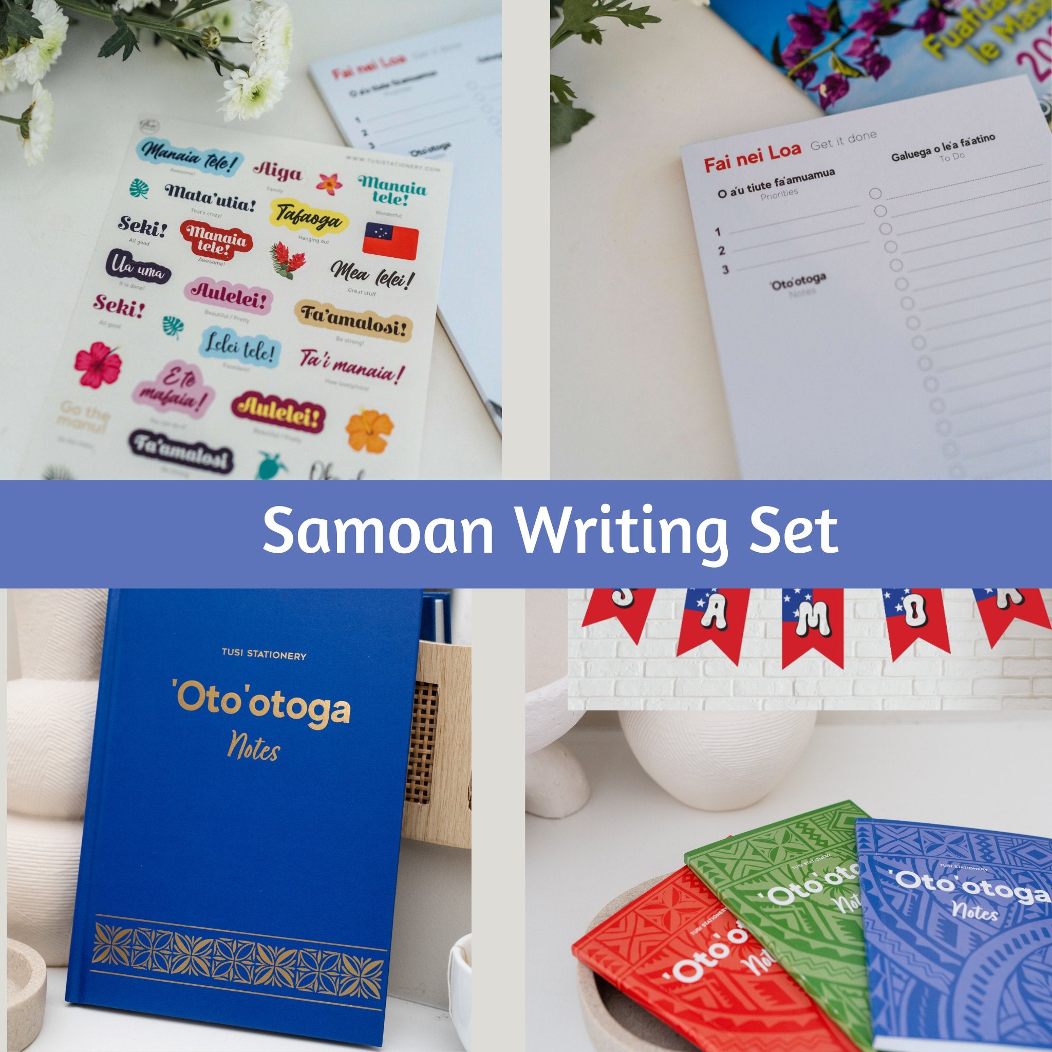 Samoan Writing Set - Tuhi Stationery Ltd