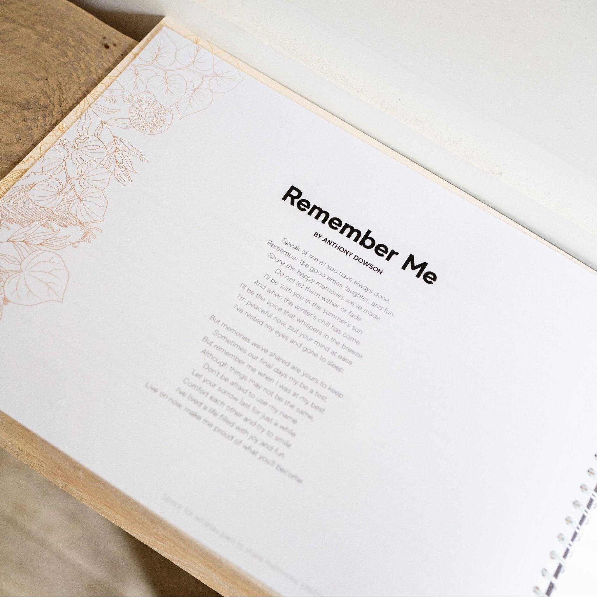 Tangihanga Memorial & Grief Keepsake: Tini rau - Tuhi Stationery Ltd