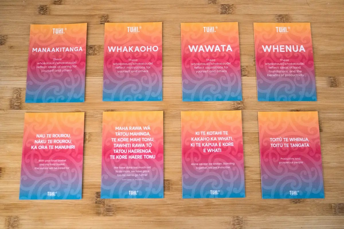 Whakataukī Card Sets (2 Designs, 48 Cards) - Tuhi Stationery Ltd