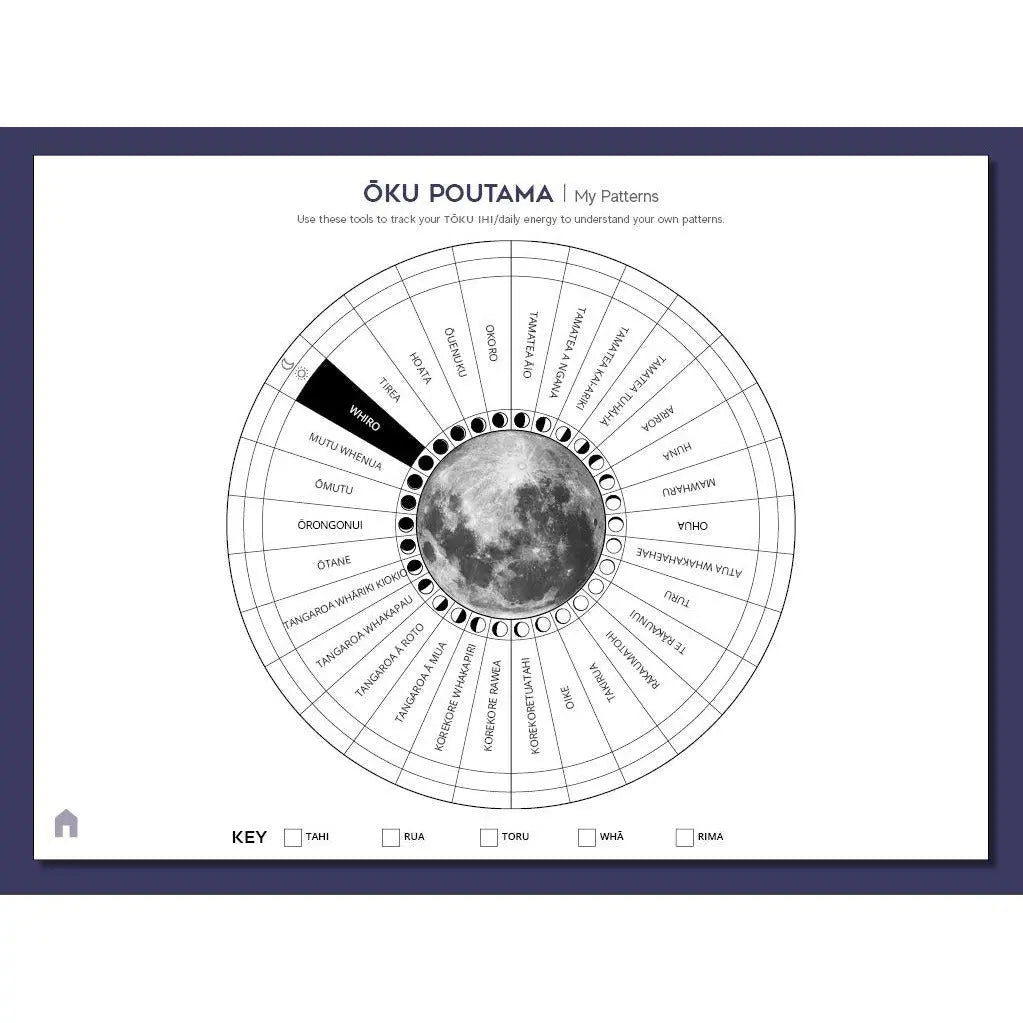 Digital: Whiro Lunar Journal - to customise - Tuhi Stationery Ltd