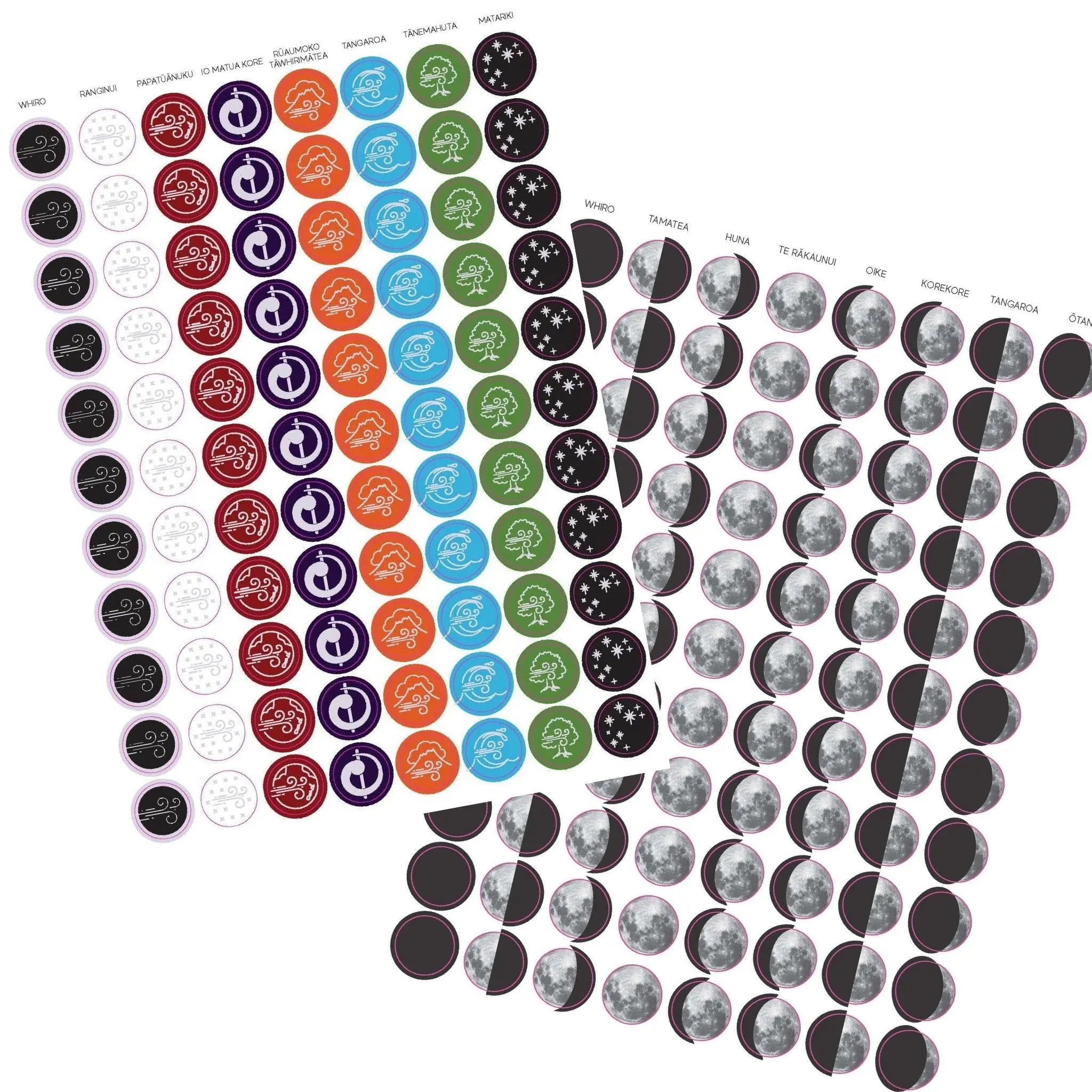 Stickers: Lunar & Atua - Tuhi Stationery Ltd