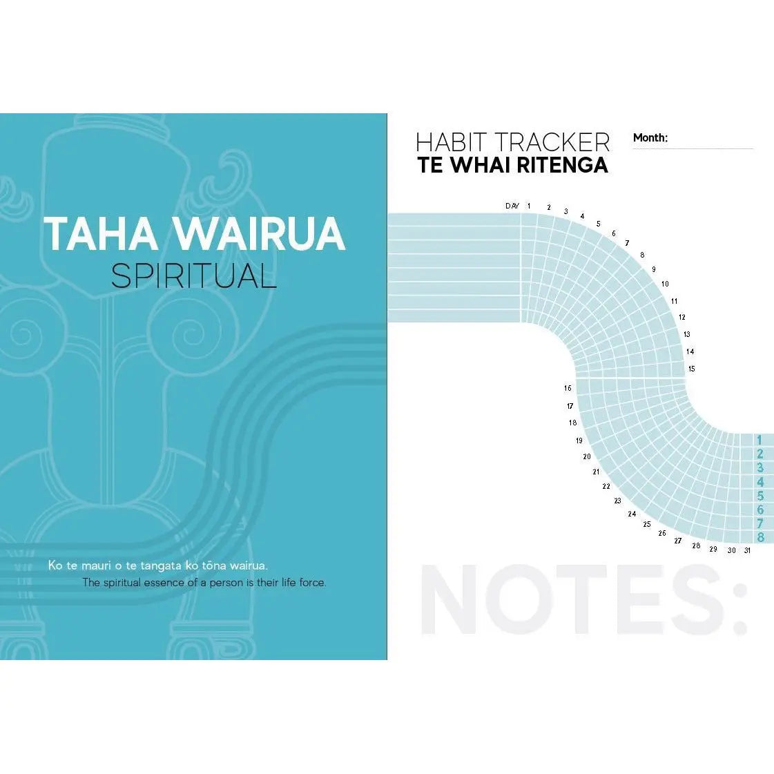 Tamariki: Whare Tapa Wha Habit Journal (Bilingual) - Tuhi Stationery Ltd